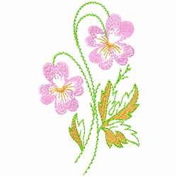 Flowers And Tree Embroidery Design 3 Flowers And Tree Embroidery Design 3